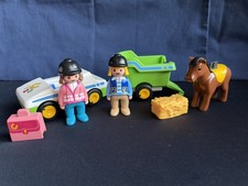 Playmobil 1.2.3. Car And Horse