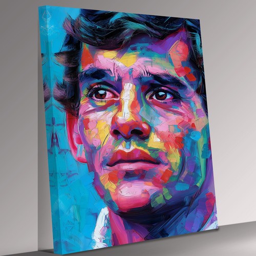 Ayrton senna icon abstract - ayrton,