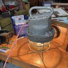 Vintage Industrial Heyes & Co Hazardous Conditions light