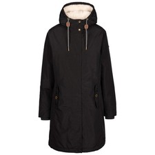 Trespass Womens Waterproof Jacket with Sherpa Fleece and Grown On Hood Reminder