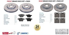 FRONT + REAR BRAKE DISCS and PADS for JAGUAR XK Convertible 4.2 XKR 2006-2014