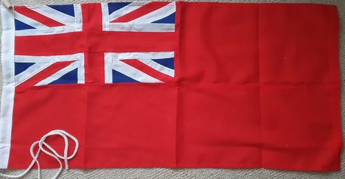 Sewn red ensign - ensign, yard
