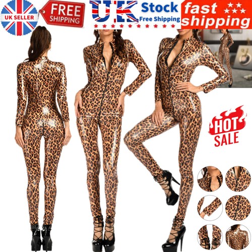 Womens sexy bodysuit leopard - sexy,