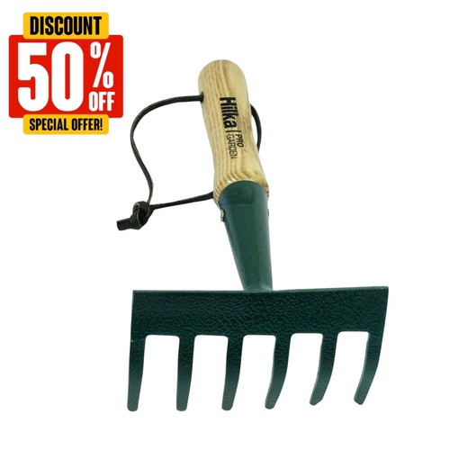 Tines hand rake carbon steel - hand,