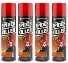 4 x PestShield Spider and Creepy Crawly Killer Spray - 200mL