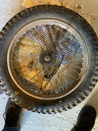 Bsa gold star - wheel, and