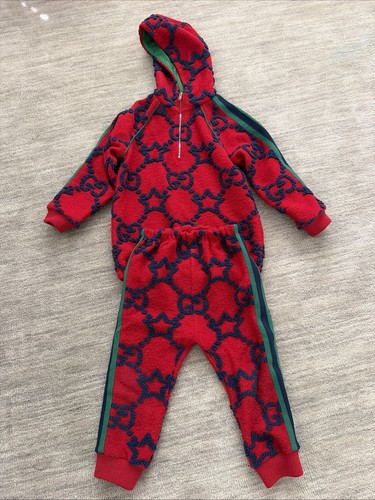 Gucci red tracksuit - gucci,