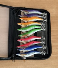 Squid Jigs Lures Sea Angling Fishing Tackle Octopus Jig Jigger x 10 In A Case