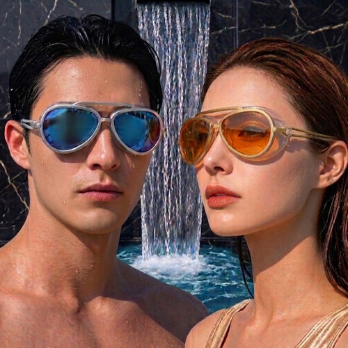Vintage aviator swim goggles - vintage,