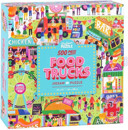 Food trucks 500 piece - trucks,