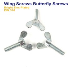 M8 - 8mm BUTTERFLY WING BOLTS