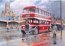 OLD BUS  POSTCARD AEC REGENT