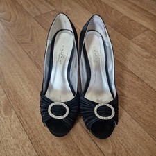 Size 6 Shoes Diamante Peep Toe