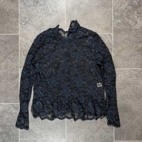 Ganni flynn lace blouse - flynn,
