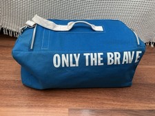 DIESEL Blue ‘Only The Brave’ Weekender Gym Sports Holdall Overnight Bag
