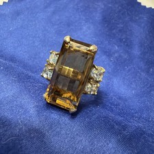 Natiral Smokey Quartz Ring 925
