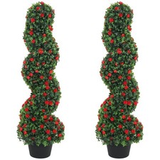 HOMCOM Artificial Rose Spiral