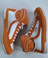 Superdry Mens Vintage Style High Top Trainers UK Shoe Size 8 Colour Orange White