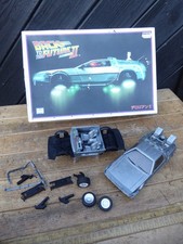 Vintage 1997 Aoshima 1/24 Back to the Future Part II DeLorean model kit-made kit