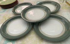 Denby Venice-set of 5 dinner plates (10.75")   Green  FREE POST
