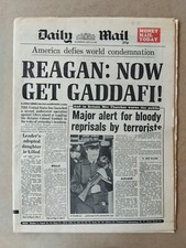 Newspapers Jan-April 1986 back issues  Birthday Gift Tabloid & Broadsheets .