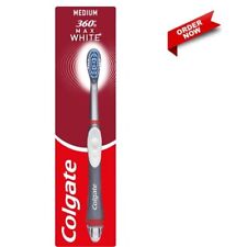 Colgate 360 Max White Sonic Power Medium Toothbrush with Medium Bristle pack of2