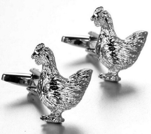 Pair chicken cufflinks - pair,