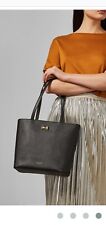Ted Baker Kassidi  Bow Leather Shopper Black Tote Bag Saffiano Leather 
