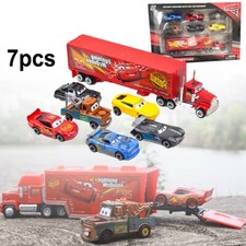 7Pcs Cars 2 Mack McQueen Racer Car&Mack Truck Kids Toy Collection Set Gift New