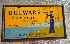 Vintage W.D. & H.O. Wills “Bulwark Cut Plug” Tobacco Tin Early 20th Century.