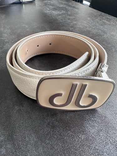 Druh golf belt white leather - druh,