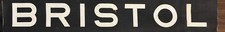 1969 Bristol area Bus blind destination - Bristol