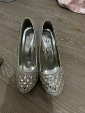 Silver Sparkly Prom Shoes Uk