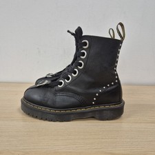 Dr Martens 1460 Gomez Studded Black Leather Ankle Bex Chunky Sole Boots UK 5