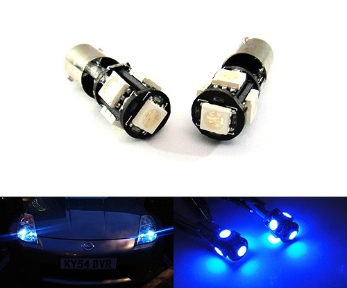 Blue 233 ba9s - t4w, led