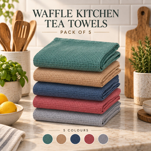 Tea towels pack waffle - towels,