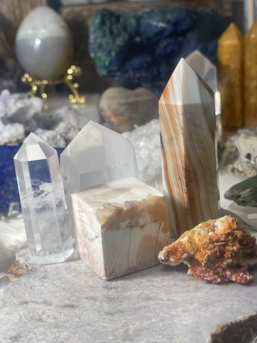 Carnelian peach scolecite - peach,