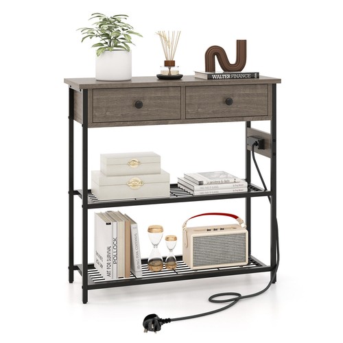 Tier narrow console table - narrow,