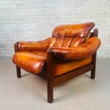 Vintage swedish cognac leather - swedish,