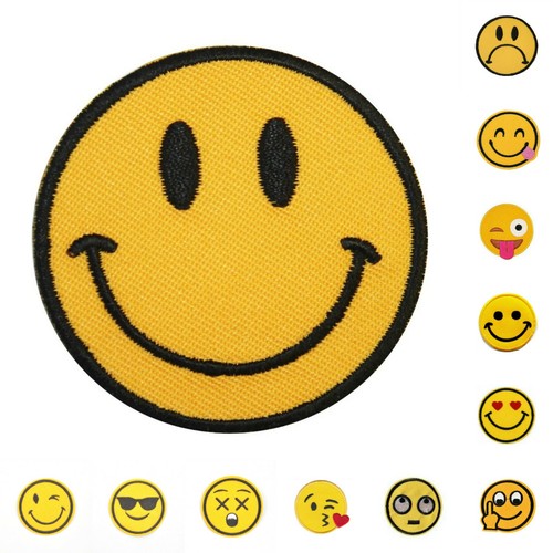 Smile face emoji - iron, on