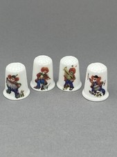Clowns English fine bone china thimbles full set of four