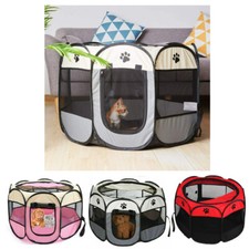 Foldable Soft Fabric Dog Crate Cat Cage Pet Portable Travel Puppy Play Pen Tent