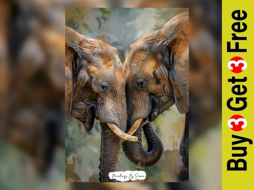 Gentle giants watercolor - giants,,
