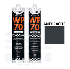 2 x ANTHRACITE GREY WP70 Mastic Silicone Sealant General Purpose Low Modulus