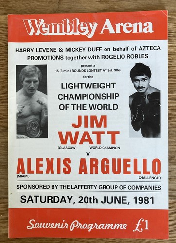 Jim watt arguello fight - jim, vs