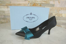 Prada 36 Evening Pumps Shoes Satin Silk Black 1I803H New Former RRP 590 €