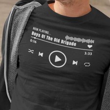 Boys Of The Old Brigade (Black To 5XL) Celtic Glasgow Irish Rebel Songs Celts