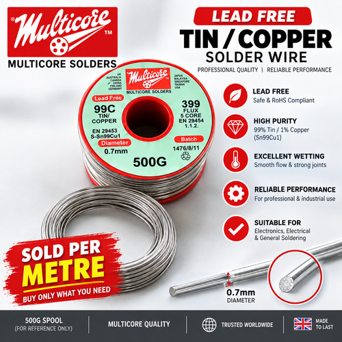 Multicore 99c lead free solder - multicore,