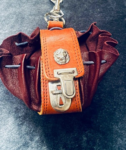 Brown leather medieval - leather, belt