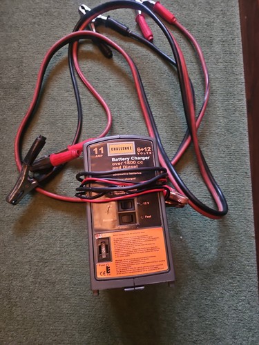 Battery charger and meter - and,